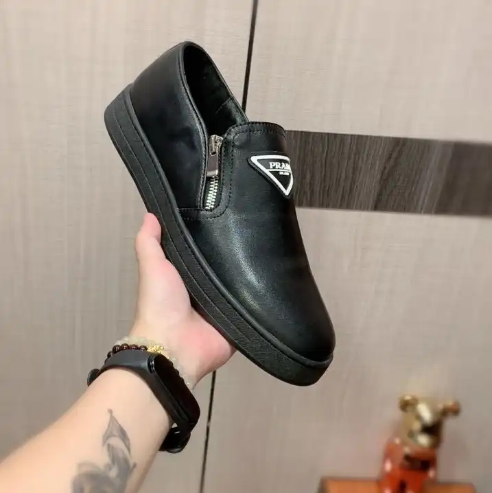 hype Prada Leather Shoes