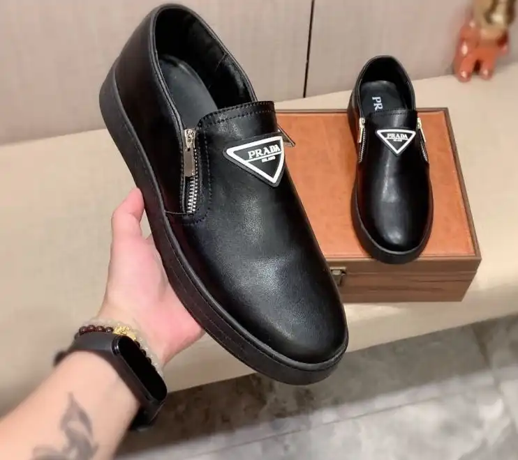 hype Prada Leather Shoes