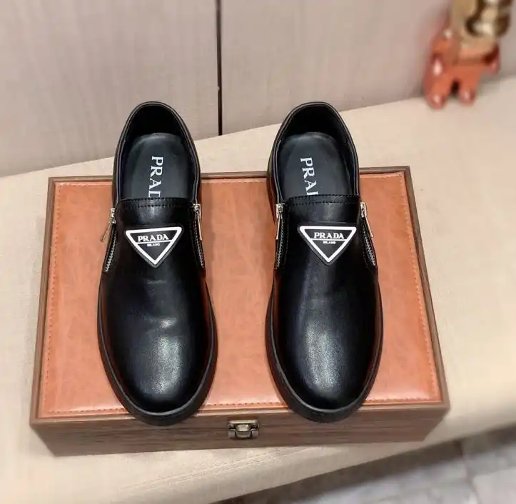 hype Prada Leather Shoes