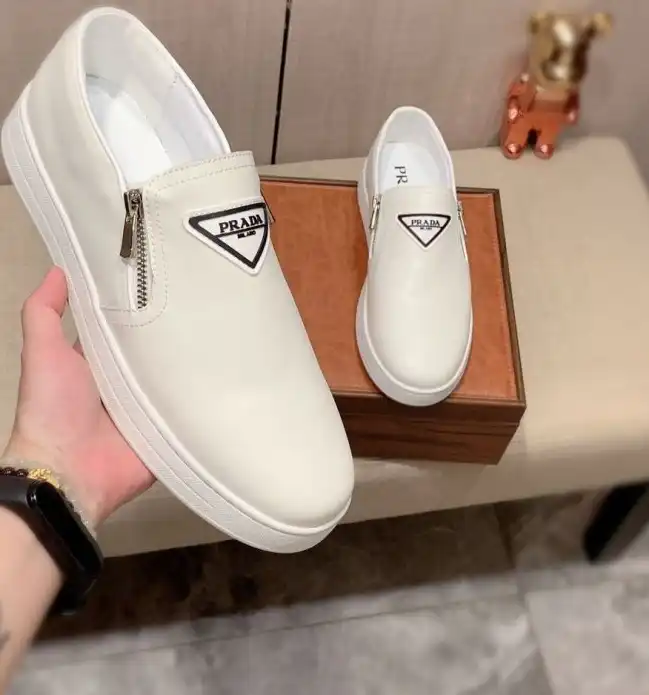 hype Prada Leather Shoes