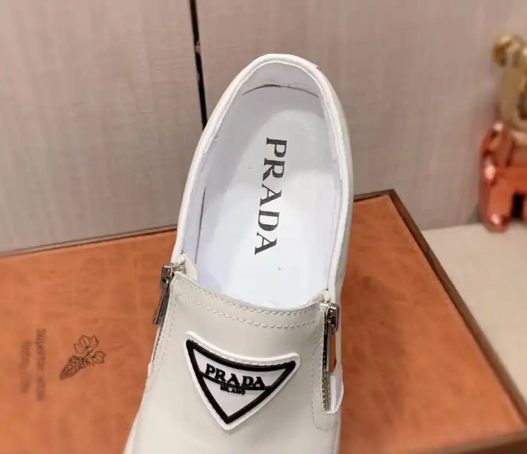 hype Prada Leather Shoes