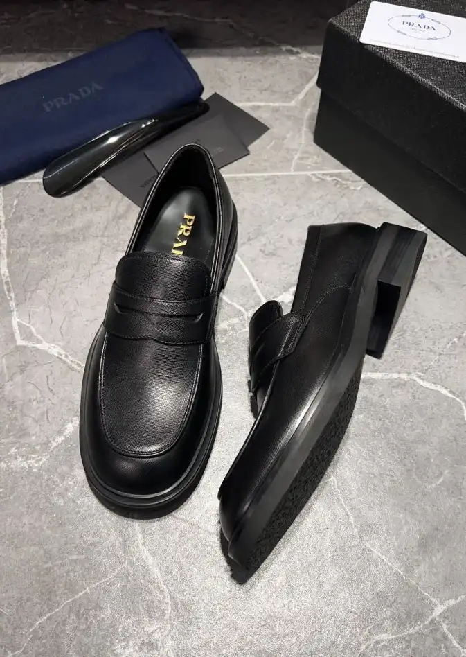 hype Prada Leather Shoes