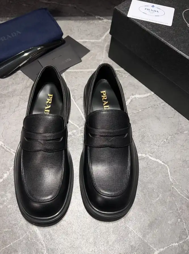 hype Prada Leather Shoes