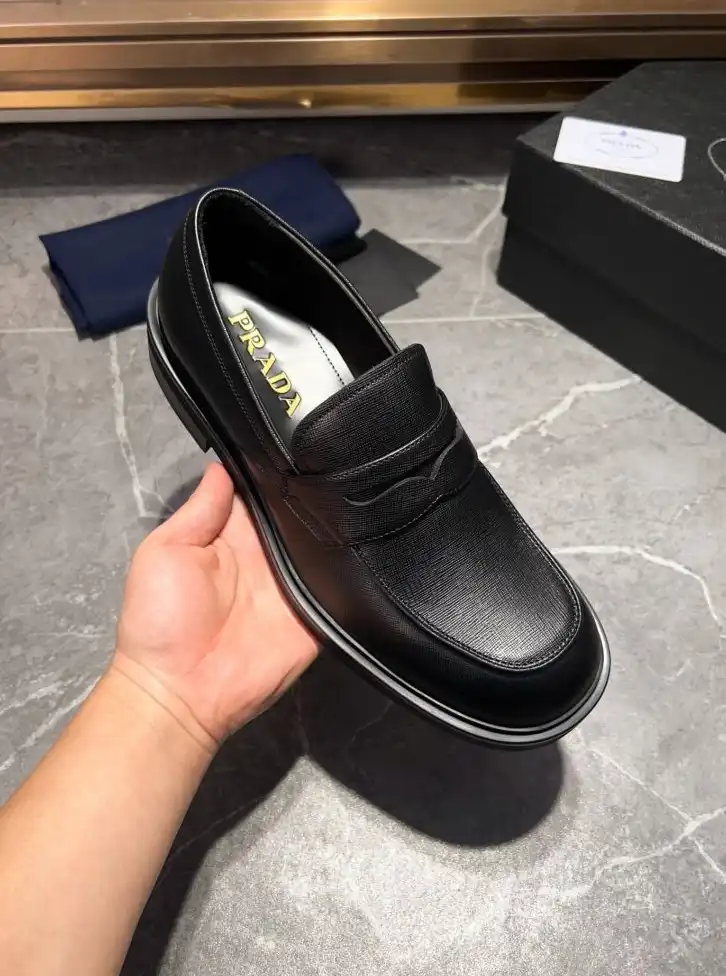 hype Prada Leather Shoes