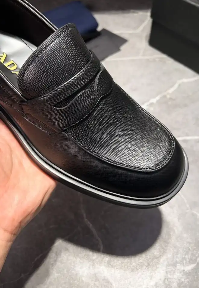 hype Prada Leather Shoes