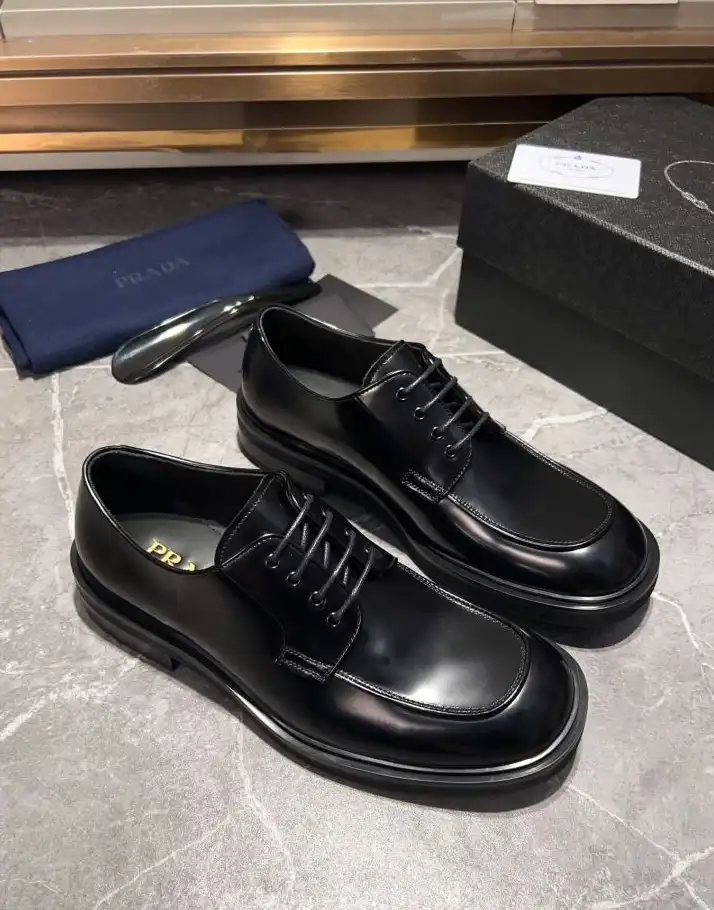 hype Prada Leather Shoes