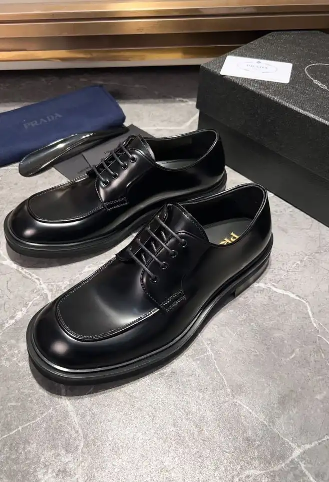 hype Prada Leather Shoes