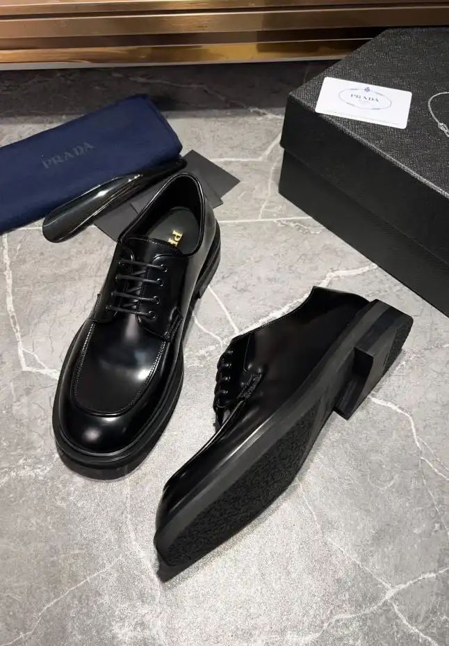 hype Prada Leather Shoes