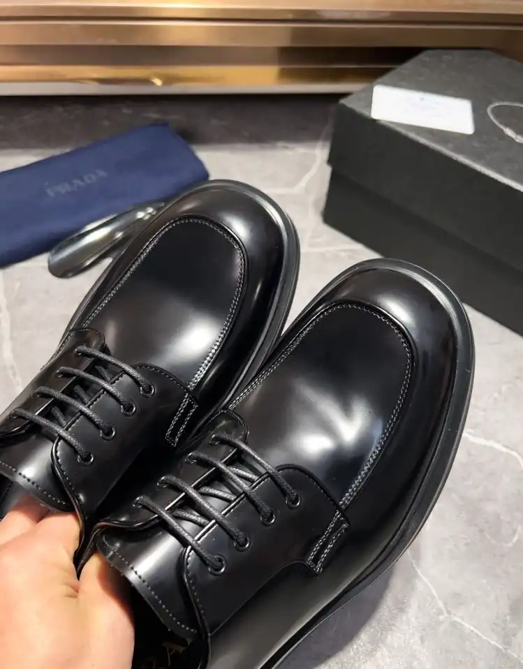 hype Prada Leather Shoes