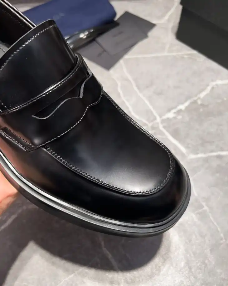 hype Prada Leather Shoes