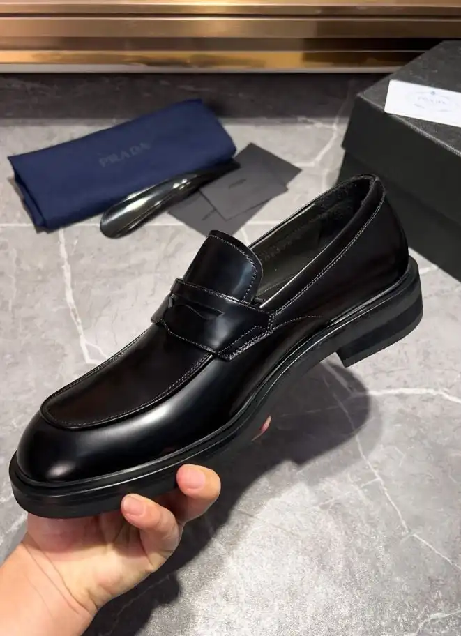 hype Prada Leather Shoes