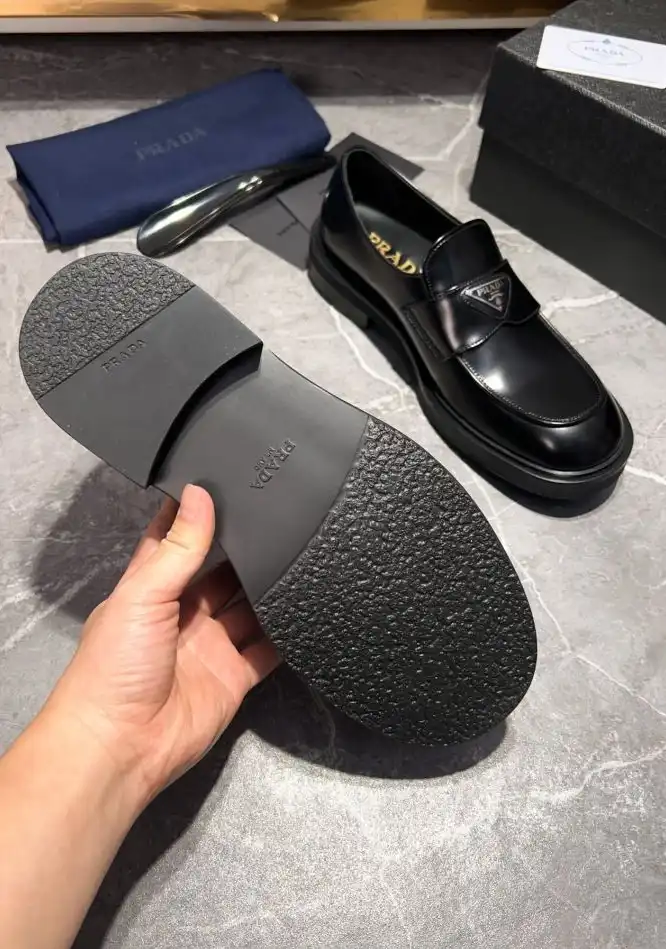 hype Prada Leather Shoes