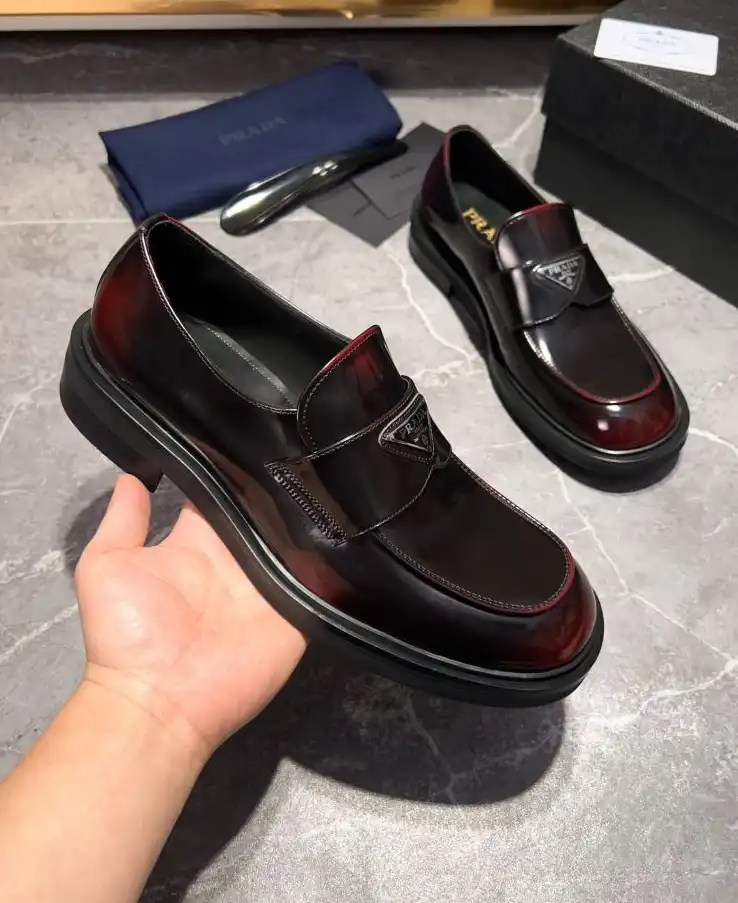 hype Prada Leather Shoes