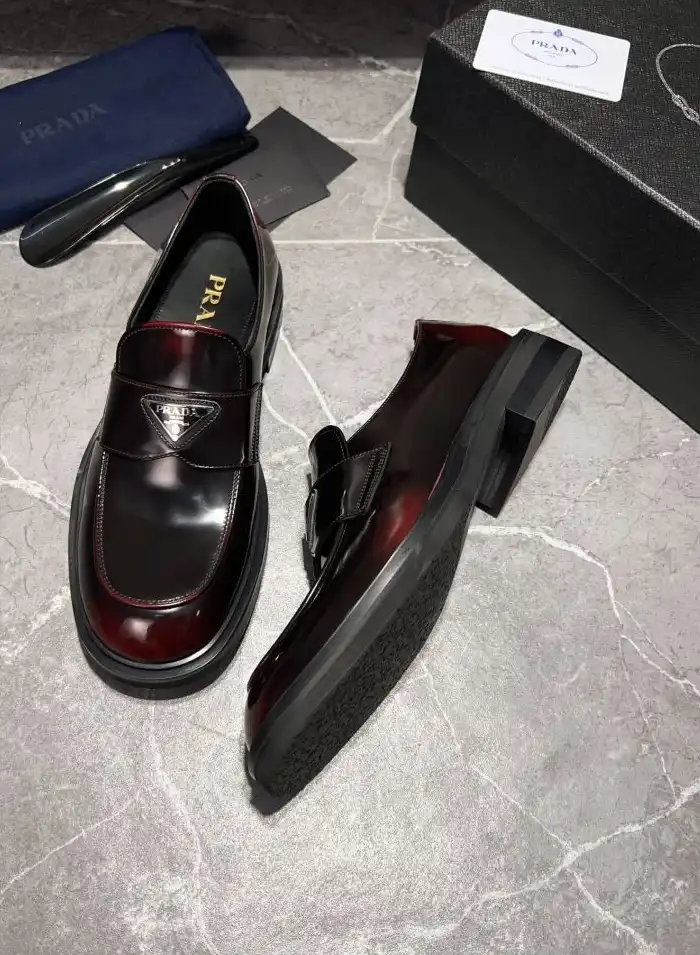 hype Prada Leather Shoes