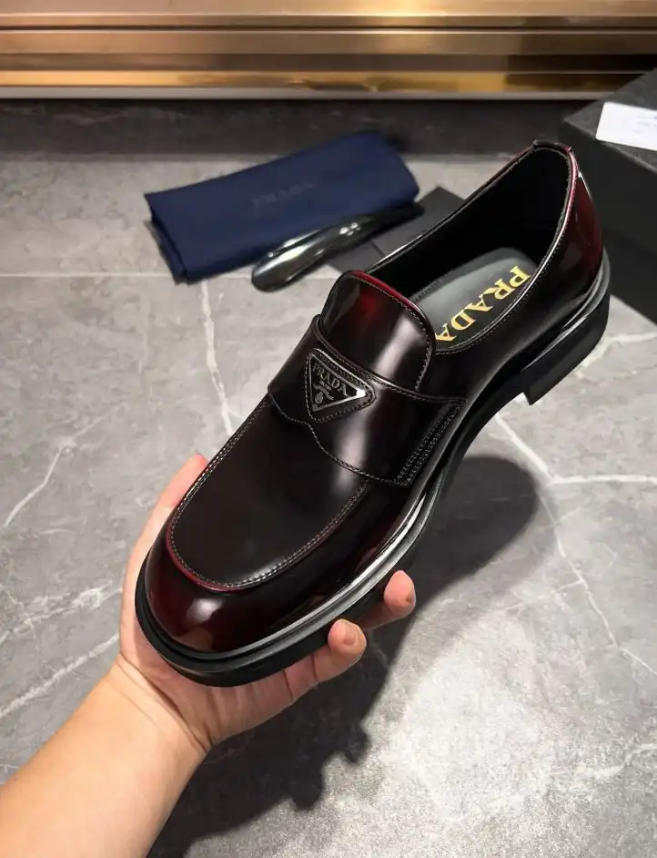 hype Prada Leather Shoes