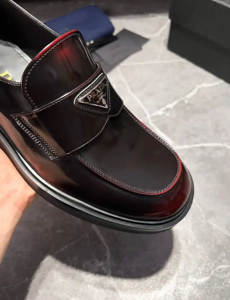 hype Prada Leather Shoes