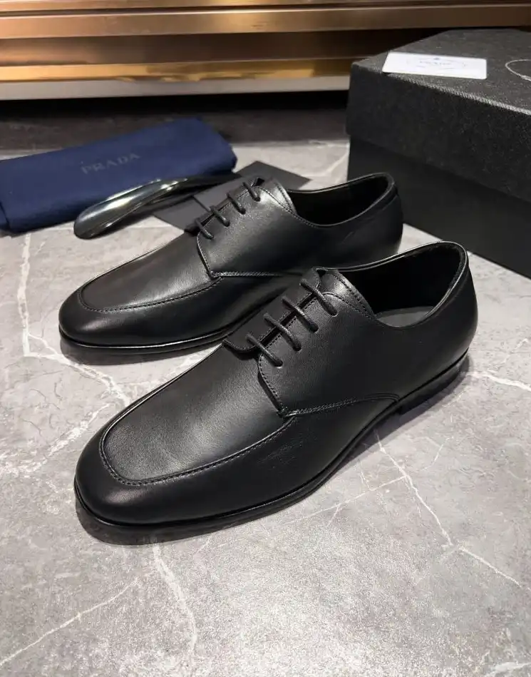 hype Prada Leather Shoes