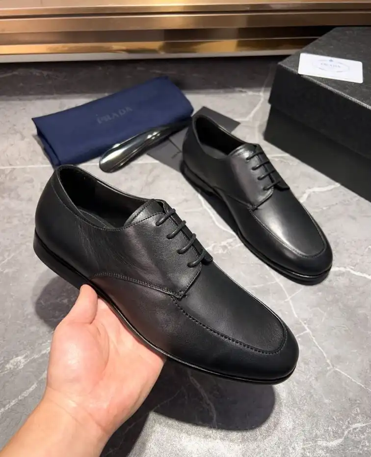 hype Prada Leather Shoes