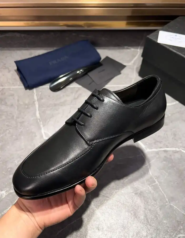 hype Prada Leather Shoes