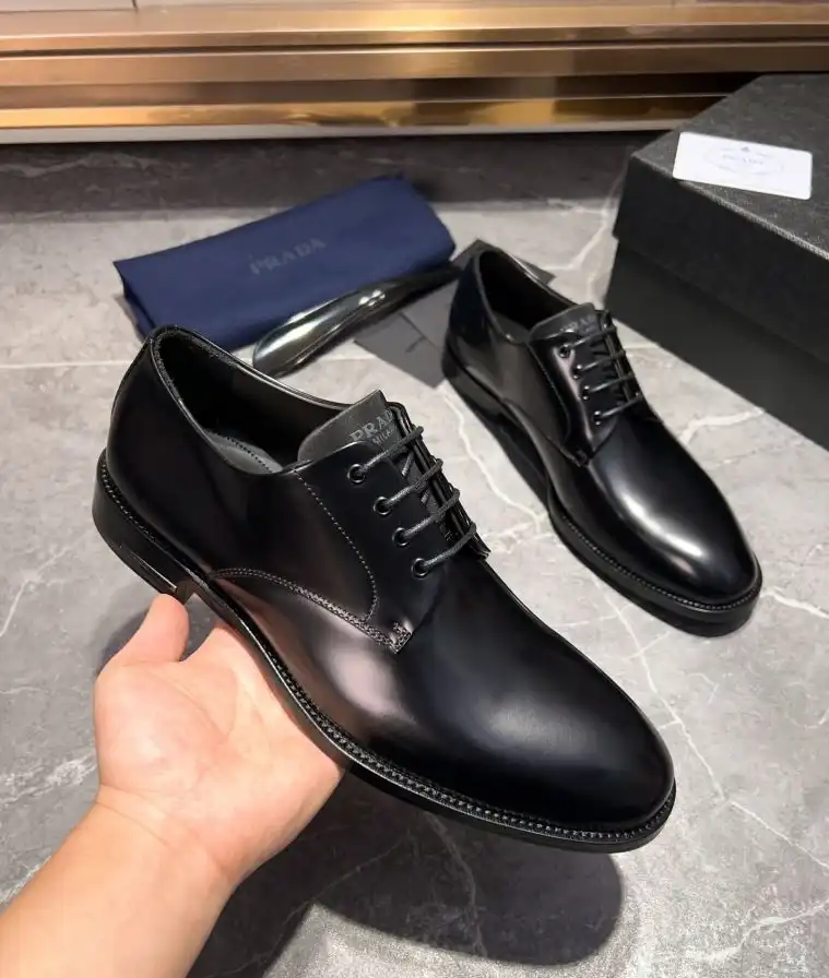 hype Prada Leather Shoes