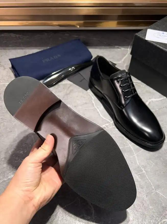 hype Prada Leather Shoes