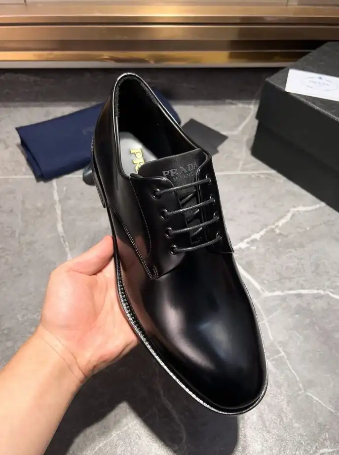 hype Prada Leather Shoes