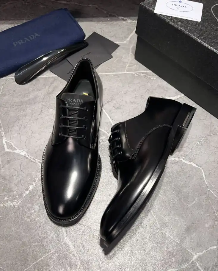 hype Prada Leather Shoes