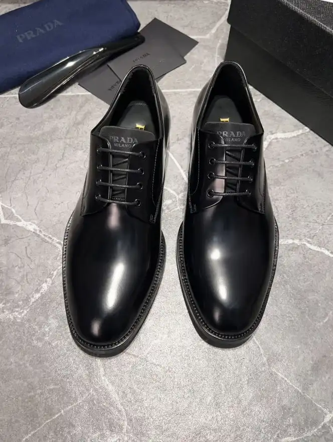 hype Prada Leather Shoes