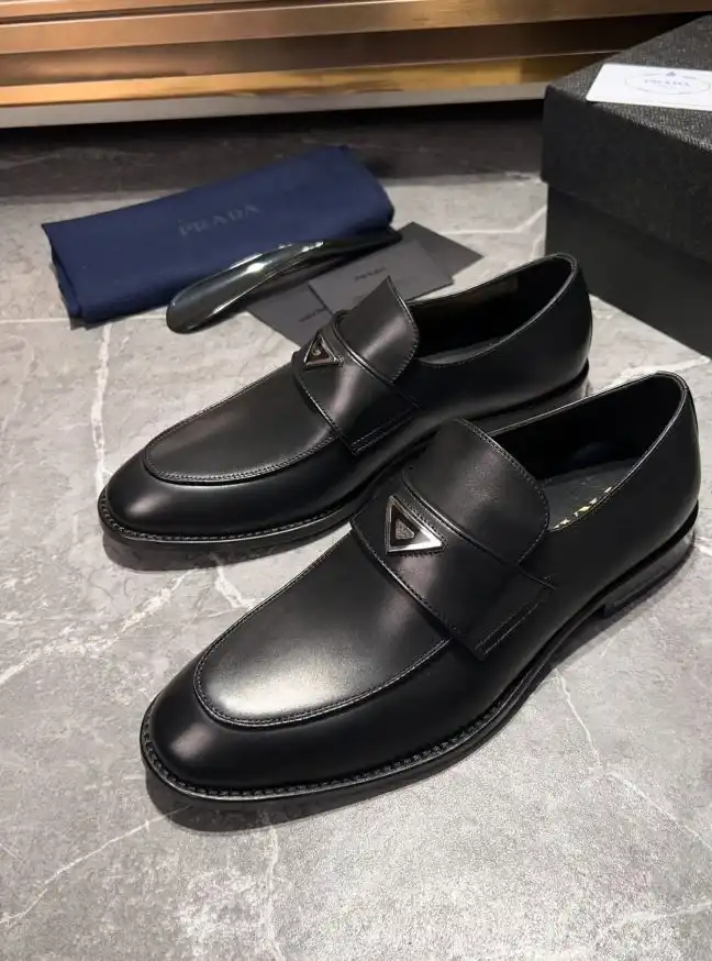 hype Prada Leather Shoes