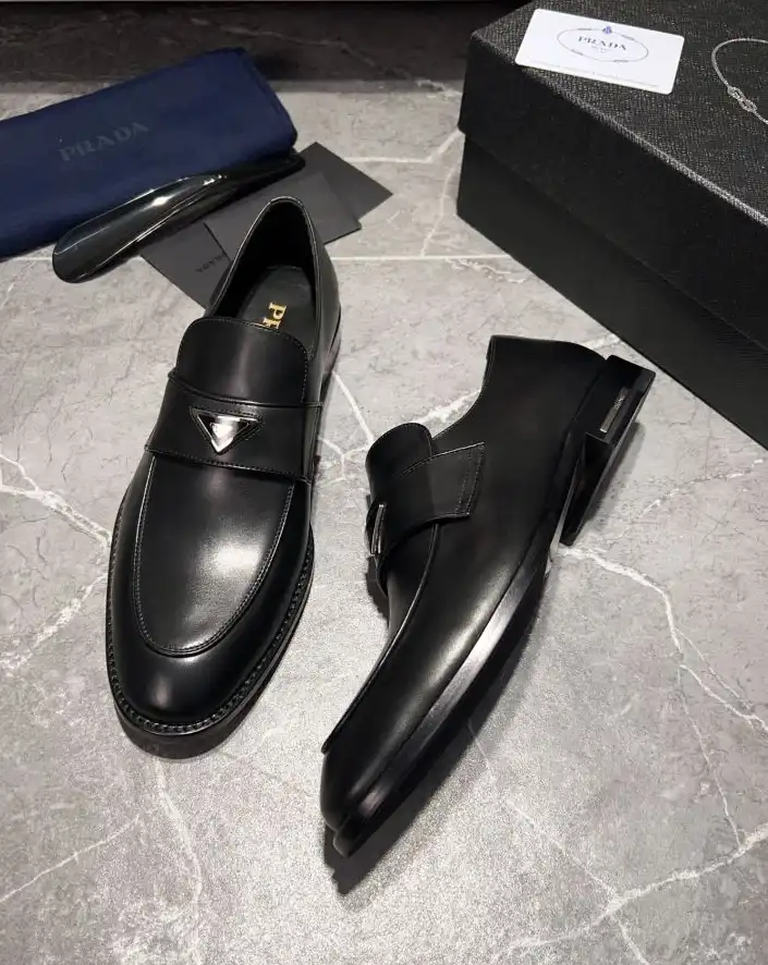 hype Prada Leather Shoes