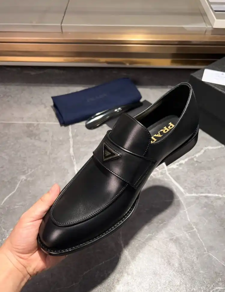 hype Prada Leather Shoes