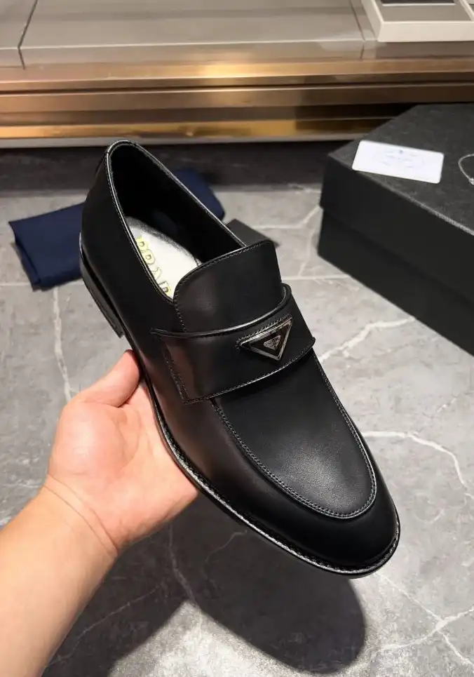 hype Prada Leather Shoes