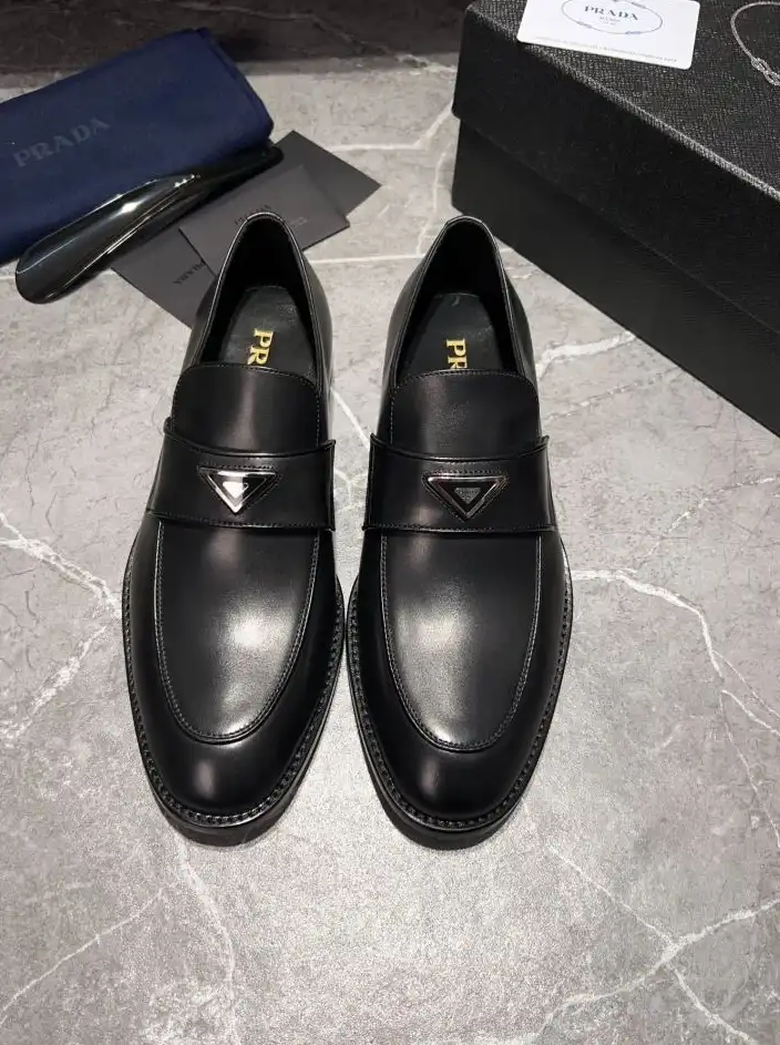 hype Prada Leather Shoes