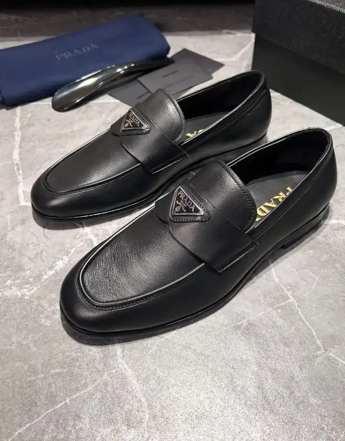 hype Prada Leather Shoes