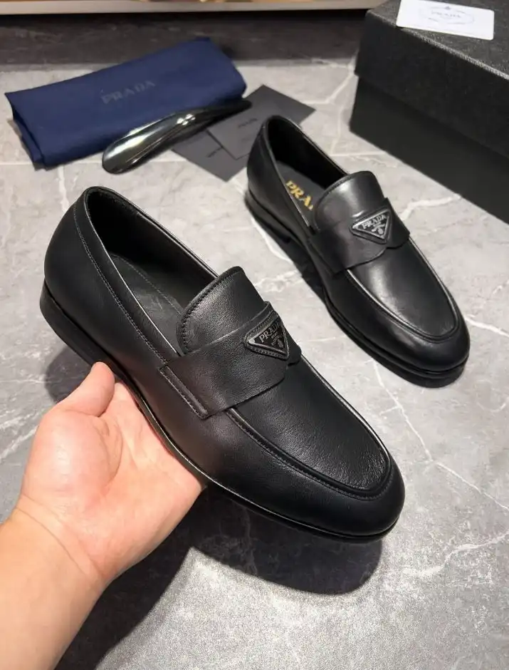 hype Prada Leather Shoes