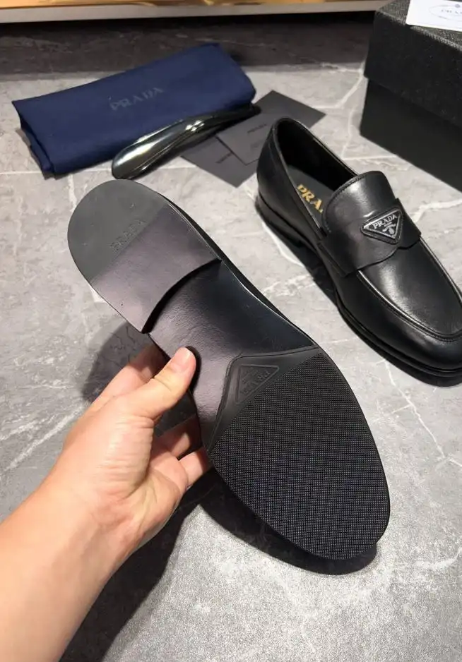 hype Prada Leather Shoes