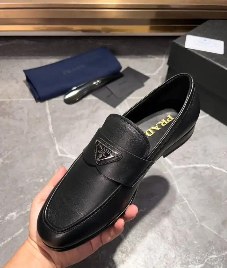 hype Prada Leather Shoes