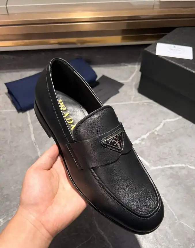 hype Prada Leather Shoes