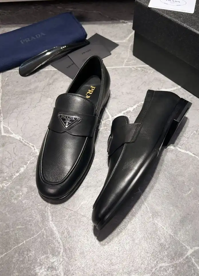 hype Prada Leather Shoes