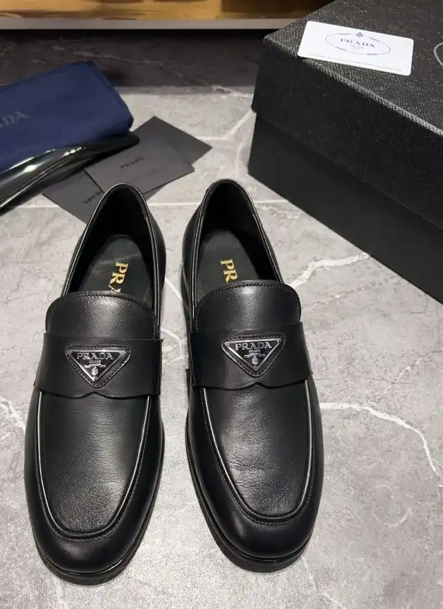 hype Prada Leather Shoes