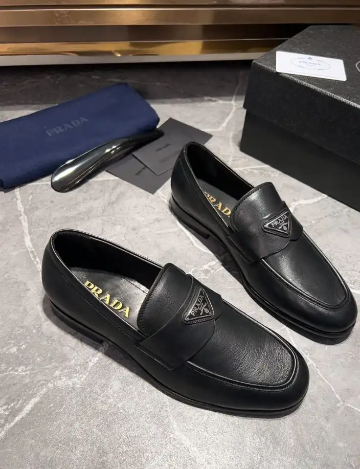 hype Prada Leather Shoes