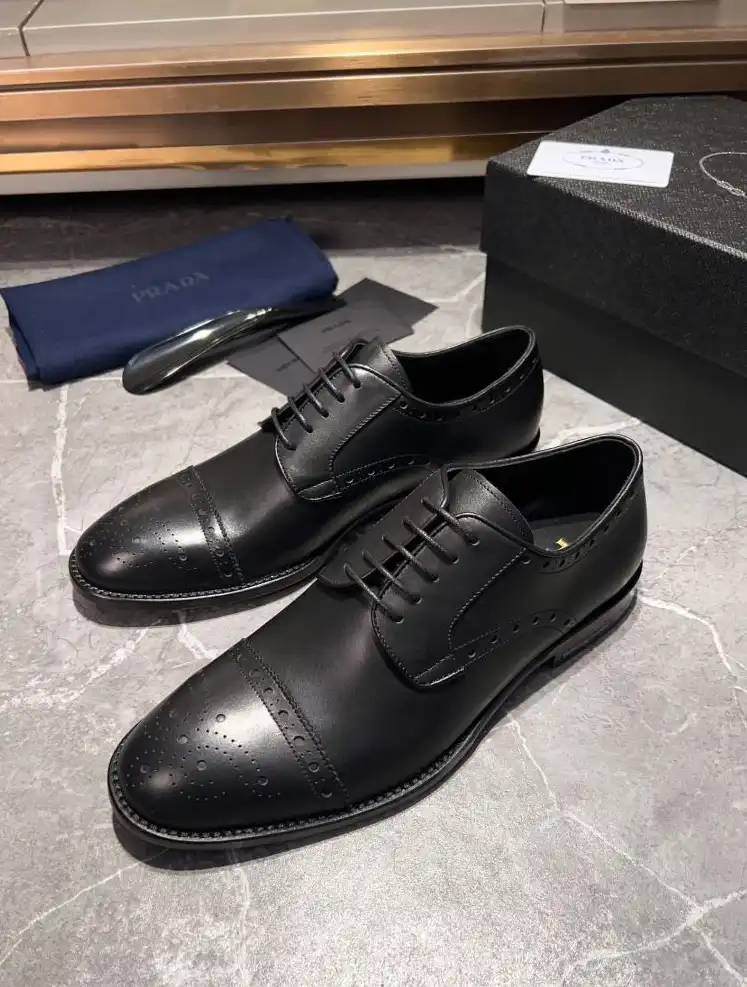 hype Prada Leather Shoes