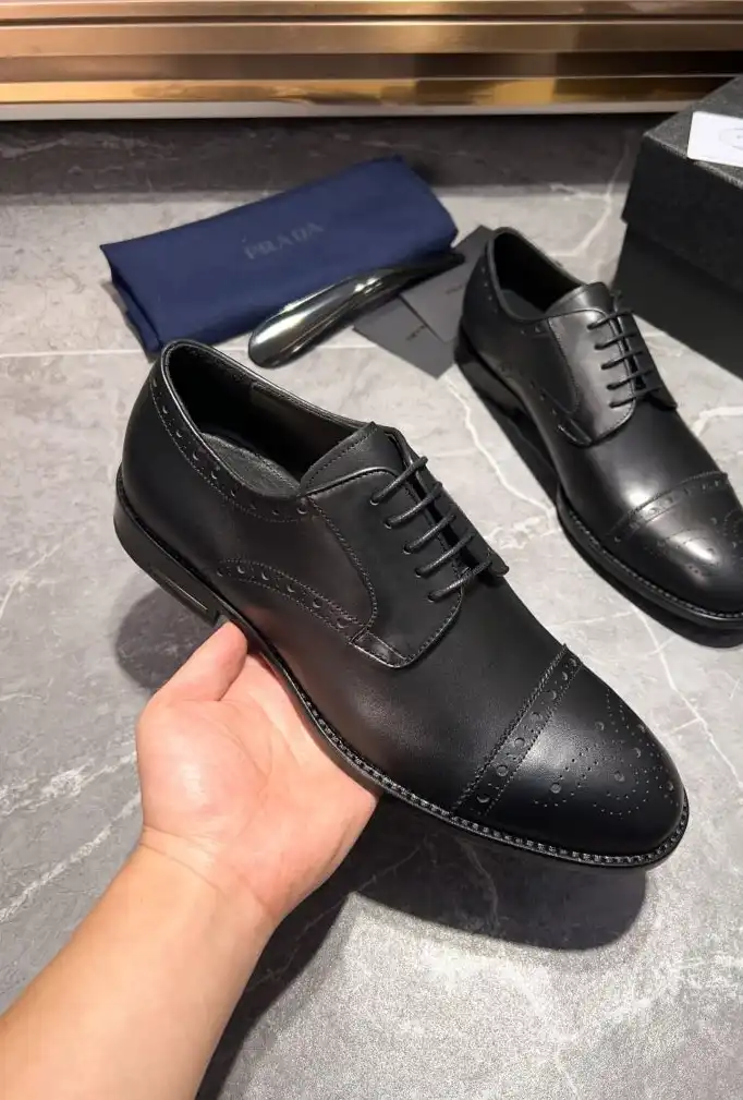 hype Prada Leather Shoes