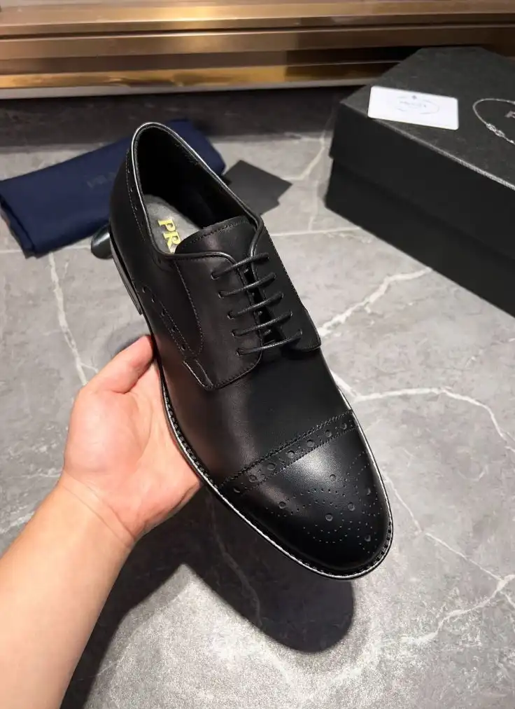 hype Prada Leather Shoes