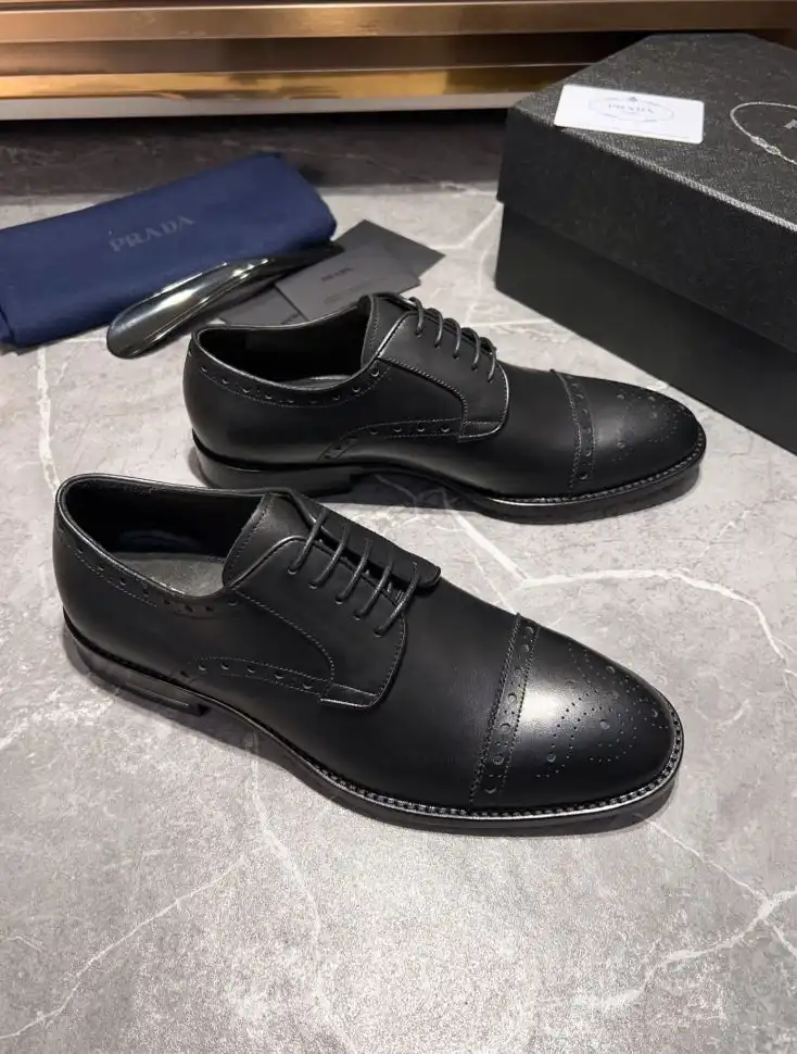 hype Prada Leather Shoes