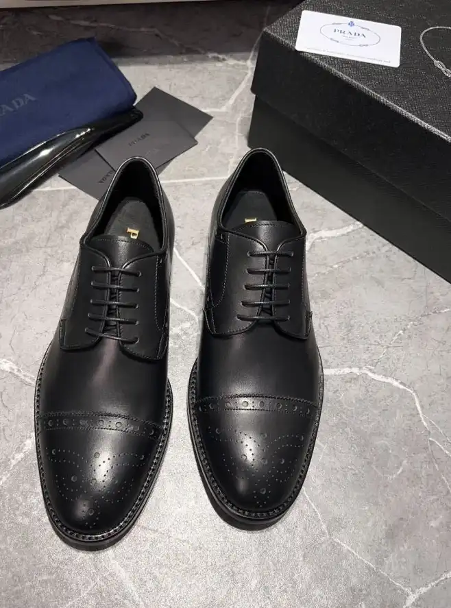 hype Prada Leather Shoes