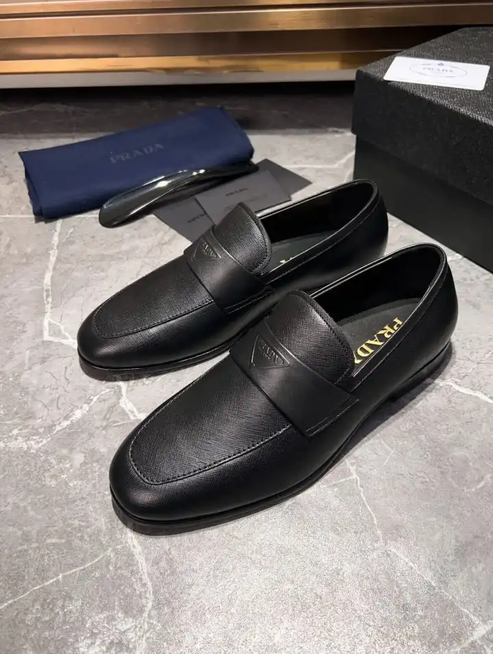 hype Prada Leather Shoes