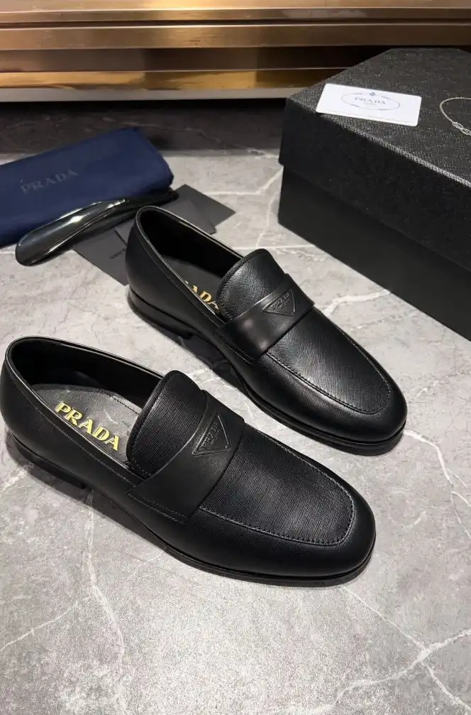 hype Prada Leather Shoes