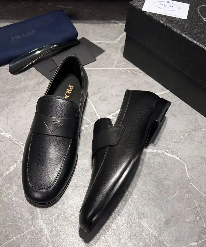 hype Prada Leather Shoes