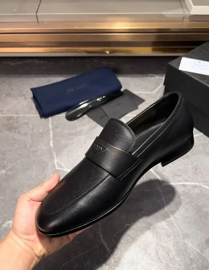 hype Prada Leather Shoes